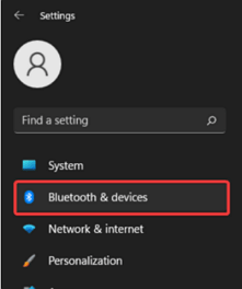 Menú Inicio y Configuración